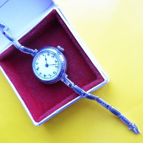 Damen armbanduhr silber 800 - damen, silber-0,800