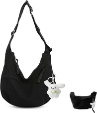 Halbmond Tasche Cord Crossbody