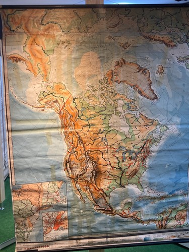 Schulwandkarte nordamerika - schulwandkarte,