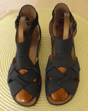 Damen Sandalen "Ganter", Gr. 4,5, Schwarz, Leder