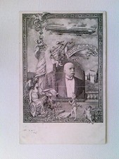 Erinnerungskarte Ehrenbürger Graf Zeppelin, Stuttgart 1908, AK, gelaufen 1908