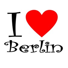 I love Berlin - Aufkleber
