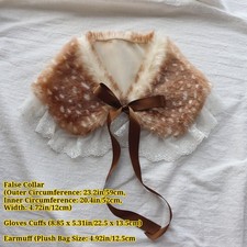 Damen Mädchen Kunstfell