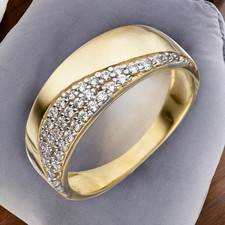 Damen Ring 333 Gold Gelbgold