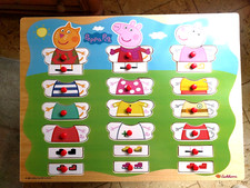 Schönes Eichhorn 30 x 40 cm Peppa Pig / Peppa Wutz Steckpuzzle Holz 21 Teile