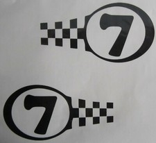 Aufkleber Startnummer Race