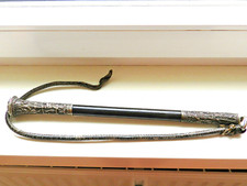 Antike persische Reitpeitsche mit Silbermontierung