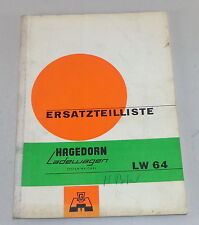 Teilekatalog / Ersatzteilliste Hagedorn Ladewagen LW 64