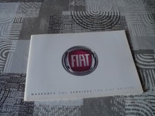 FIAT SERVICE BOOKLET V 2013