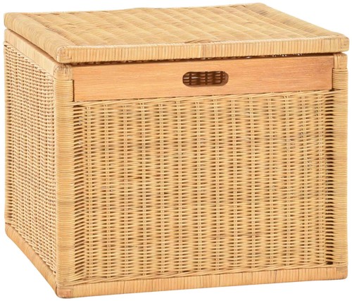 Korb mit deckel rattan - mit,