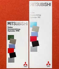 ➽ MITSUBISHI COLT GALANT PAJERO Farben & Polster | prospekt brochure | 1990/92!