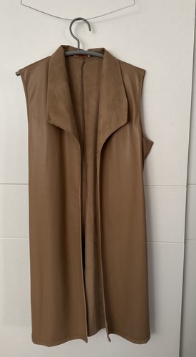 Damen weste armenlos leder - weste,