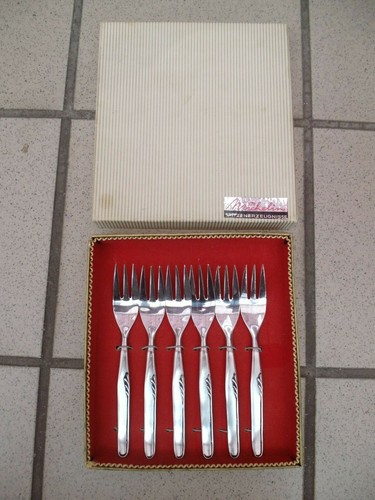 6er set kuchengabeln gabeln - kuchengabeln,