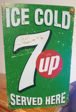 Blechschild alte 7up Werbung