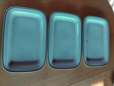 3 Stück Kuchenplatten,DDR Ostalgie Geschirr, Mitropa, Rational, 32cm ×21cm