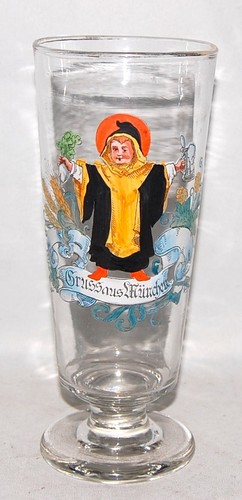 Altes liter bierglas gruss - liter,
