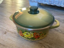 Älterer Emaile Topf mit