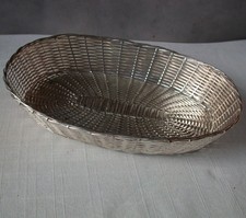 Versilberter Metall BROTKORB