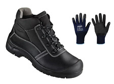 Arbeitsschuhe S3 Sicherheitsschuhe Stiefel Stahlkappe Schwarz Leder 37-50 NEU