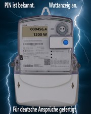 ISKRA MT175-D1A52-V22-K0t Zweirichtungszähler 5/60A  mit PIN geeicht bis 2028