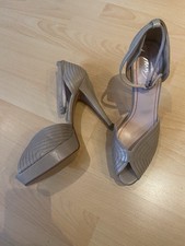 High Heels Gr42 Beige Peep Toe