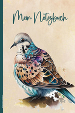 Taubenmotiv Notizbuch A5 Dot Grid Geschenk für Taubenliebhaber und Züchter