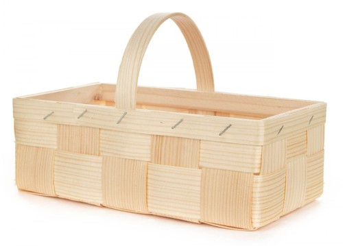 Holzkorb osterdekoration - holzkorb,