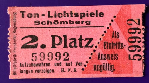 Eintrittskarte ticket vor - vor, 1945