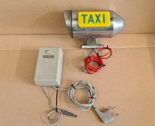 Alte TAXI Leuchte Lampe Aufsatz Schild mit Trafo /  Taxischild / Dachzeichen