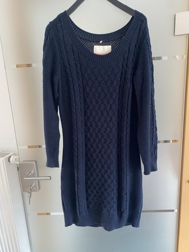Adenauer strickkleid blau - strickkleid-,