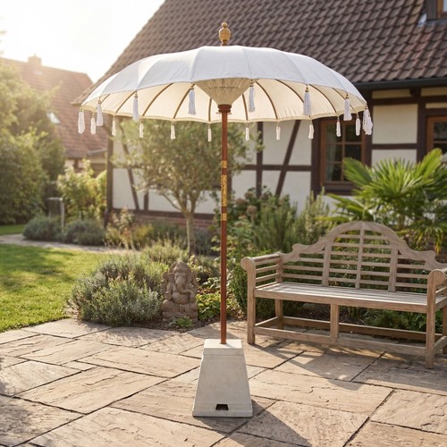 Sonnenschirm garten weiß - sonnenschirm, Ø