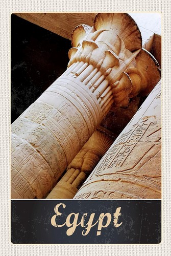 Blechschild 18x12 ägypten - blechschild,