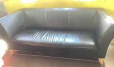 3Sitzer sofa Kunstleder schwarz