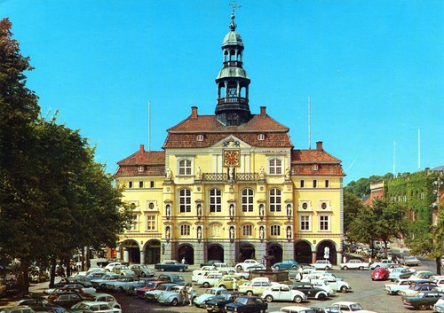 Lüneburg rathaus käfer - ak,
