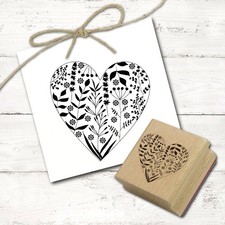 Motivstempel Herz mit Gräsern