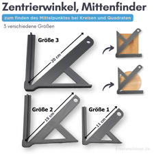 Zentrierwinkel für Rundmaterial und Quadrate, Mittenfinder 3 Größen Auswahl