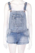 ZARA TRF Jeans Latzhose M denimblau