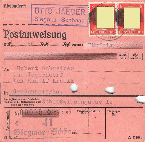 891334 sbz postanweisung - 891334), mit