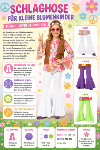 Kinder schlaghose hippie - kinder,