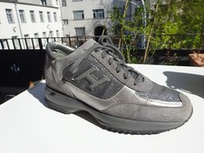 HOGAN by TOD`S TODS Interactive Schuhe Sneaker Leder Textil Grau Italy Gr.37 TOP