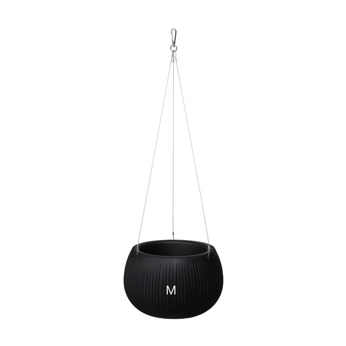 Blumenampel schwarz ø24 - Ø24, cm
