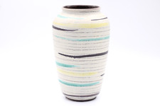 Bay W.-Germany Vase Blumenvase aus Keramik gestreift Nr. 575 Vintage H 25 cm