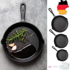 3er Set Gusseisen-Pfanne