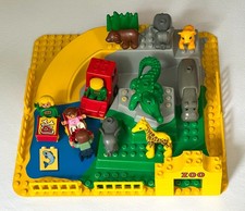 Lego Duplo großes Zoo Tiere Set 2668 - Flusspferd, Elefanten, Krokodil Vintage