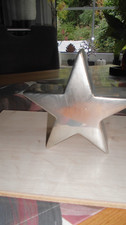 1 Stern Metall Silber  13 x 13 cm