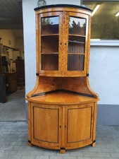 Biedermeier Eckvitrine in