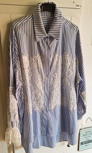 Cooles hemd bluse streifen - bluse, mit