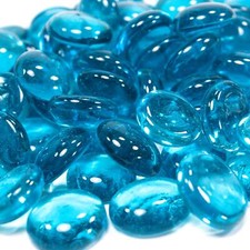 Glasnuggets crystal neonblau - crystal,