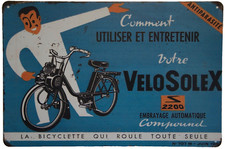 VeloSolex 2200 Vintage Retro Blechschild 20x30cm Nostalgie SOLEX Geschenk
