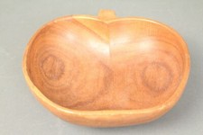 Schale Schüssel Ablage Apfel Obst Holz Dekoration Akazie braun 
